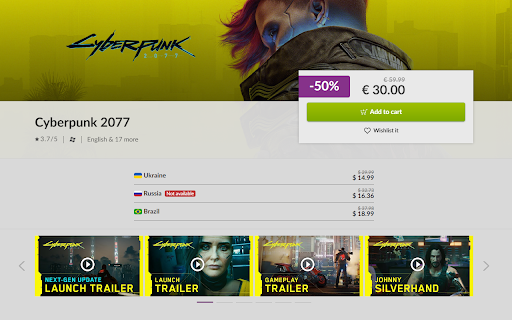GOG Prices from Chrome web store to be run with OffiDocs Chromium online GOG Prices from Chrome web store to be run with OffiDocs Chromium online