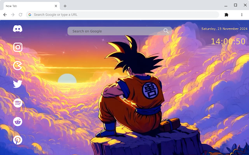 Goku Watching Sunset Dragon Ball from Chrome web store to be run with OffiDocs Chromium online Goku Watching Sunset Dragon Ball from Chrome web store to be run with OffiDocs Chromium online