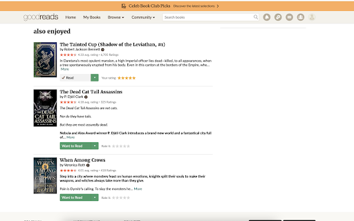 Goodreads Fantasy Extension from Chrome web store to be run with OffiDocs Chromium online Goodreads Fantasy Extension from Chrome web store to be run with OffiDocs Chromium online