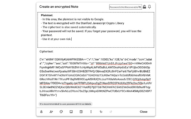 Google Keep Encryptor from Chrome web store to be run with OffiDocs Chromium online Google Keep Encryptor from Chrome web store to be run with OffiDocs Chromium online