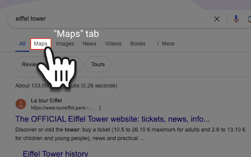 Google results clickable map from Chrome web store to be run with OffiDocs Chromium online Google results clickable map from Chrome web store to be run with OffiDocs Chromium online