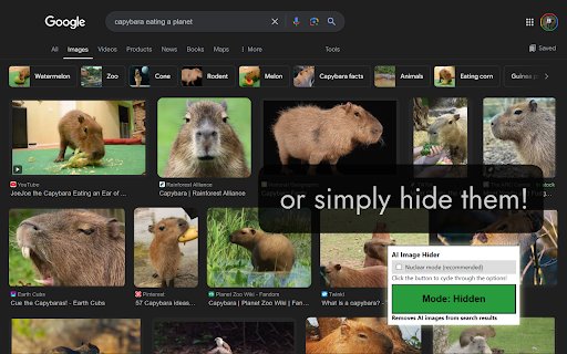 Google Search AI Image Hider from Chrome web store to be run with OffiDocs Chromium online Google Search AI Image Hider from Chrome web store to be run with OffiDocs Chromium online