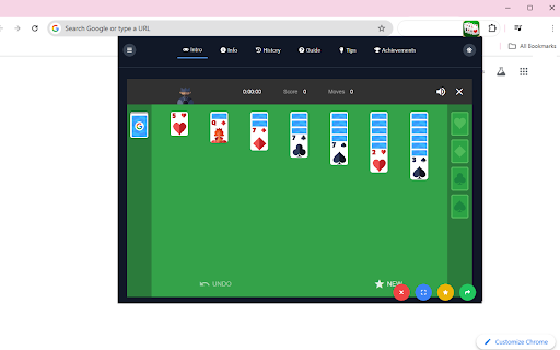 Google Solitaire EE from Chrome web store to be run with OffiDocs Chromium online Google Solitaire EE from Chrome web store to be run with OffiDocs Chromium online