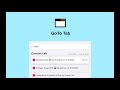 GoTo Tab from Chrome web store to be run with OffiDocs Chromium online GoTo Tab from Chrome web store to be run with OffiDocs Chromium online