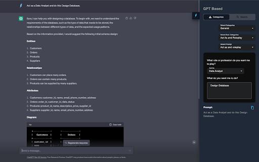 GPT Based A Powerful ChatGPT Prompt Generator from Chrome web store to be run with OffiDocs Chromium online GPT Based A Powerful ChatGPT Prompt Generator from Chrome web store to be run with OffiDocs Chromium online