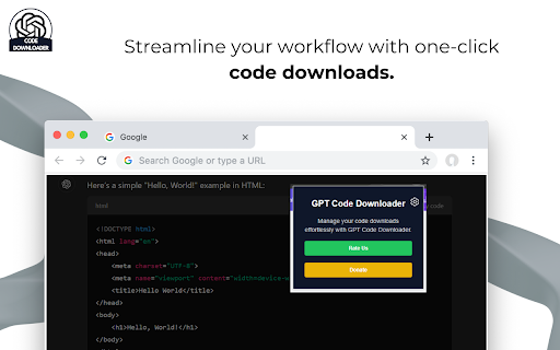 GPT Code Download Button from Chrome web store to be run with OffiDocs Chromium online GPT Code Download Button from Chrome web store to be run with OffiDocs Chromium online
