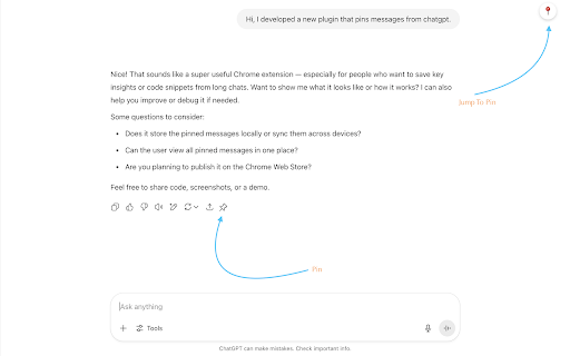 GPT Pinner from Chrome web store to be run with OffiDocs Chromium online GPT Pinner from Chrome web store to be run with OffiDocs Chromium online