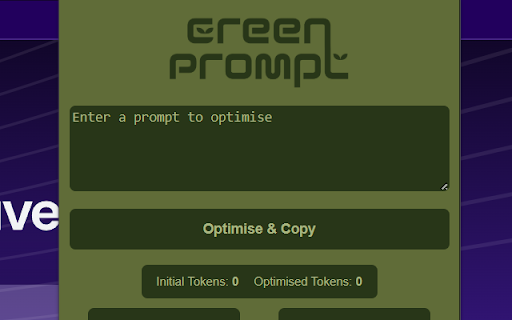 GreenPrompt from Chrome web store to be run with OffiDocs Chromium online GreenPrompt from Chrome web store to be run with OffiDocs Chromium online
