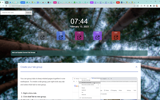 Group Tab Saver New Tab from Chrome web store to be run with OffiDocs Chromium online Group Tab Saver New Tab from Chrome web store to be run with OffiDocs Chromium online