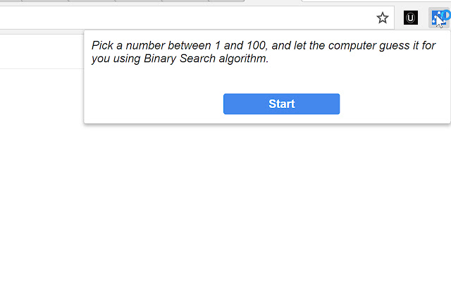 Guess It, Binary Search Game from Chrome web store to be run with OffiDocs Chromium online Guess It, Binary Search Game from Chrome web store to be run with OffiDocs Chromium online