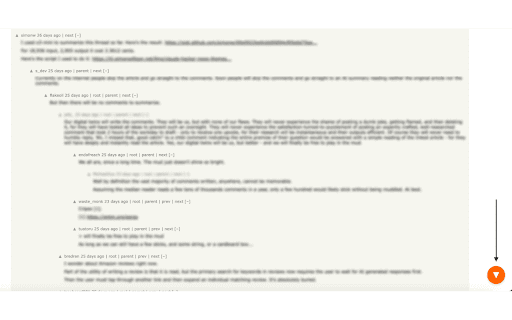 HackerNews Scroll from Chrome web store to be run with OffiDocs Chromium online HackerNews Scroll from Chrome web store to be run with OffiDocs Chromium online