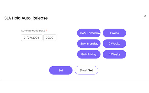 HaloPSA (SLA Hold Auto Release) Helper from Chrome web store to be run with OffiDocs Chromium online HaloPSA (SLA Hold Auto Release) Helper from Chrome web store to be run with OffiDocs Chromium online