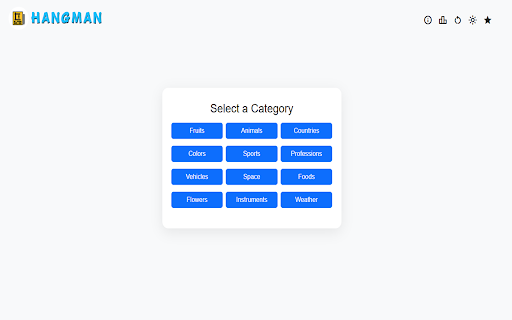 Hangman from Chrome web store to be run with OffiDocs Chromium online Hangman from Chrome web store to be run with OffiDocs Chromium online