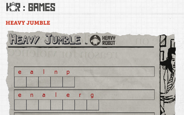Heavy Jumble from Chrome web store to be run with OffiDocs Chromium online Heavy Jumble from Chrome web store to be run with OffiDocs Chromium online