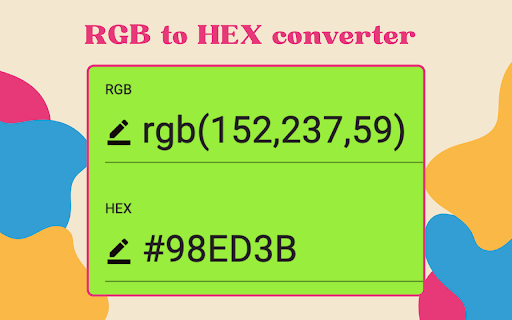 Hex to rgb from Chrome web store to be run with OffiDocs Chromium online Hex to rgb from Chrome web store to be run with OffiDocs Chromium online