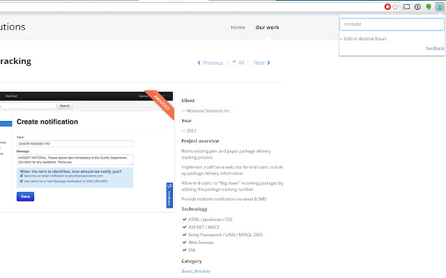 HH:MM to Decimal from Chrome web store to be run with OffiDocs Chromium online HH:MM to Decimal from Chrome web store to be run with OffiDocs Chromium online