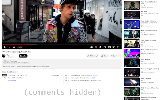 Hide Comments on YouTube from Chrome web store to be run with OffiDocs Chromium online Hide Comments on YouTube from Chrome web store to be run with OffiDocs Chromium online