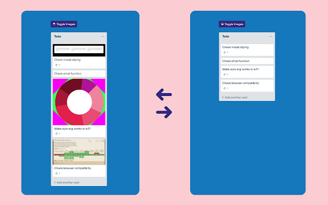 Hide images in trello from Chrome web store to be run with OffiDocs Chromium online Hide images in trello from Chrome web store to be run with OffiDocs Chromium online