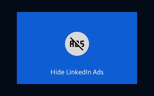 Hide LinkedIn Ads from Chrome web store to be run with OffiDocs Chromium online Hide LinkedIn Ads from Chrome web store to be run with OffiDocs Chromium online