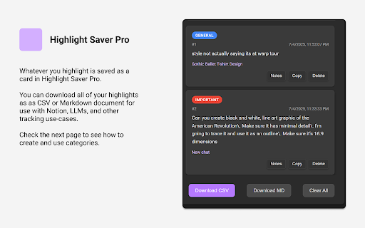 Highlight Saver Pro from Chrome web store to be run with OffiDocs Chromium online Highlight Saver Pro from Chrome web store to be run with OffiDocs Chromium online