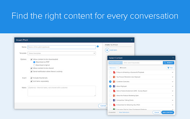 Highspot for Chrome from Chrome web store to be run with OffiDocs Chromium online Highspot for Chrome from Chrome web store to be run with OffiDocs Chromium online