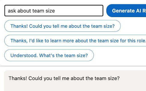 Hireply – AI Smart Replies for Recruiter DMs from Chrome web store to be run with OffiDocs Chromium online Hireply – AI Smart Replies for Recruiter DMs from Chrome web store to be run with OffiDocs Chromium online