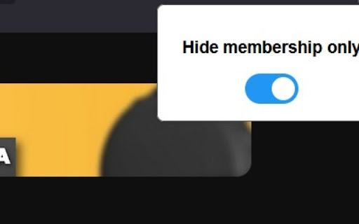 HMO Hide Members Only videos from Chrome web store to be run with OffiDocs Chromium online HMO Hide Members Only videos from Chrome web store to be run with OffiDocs Chromium online