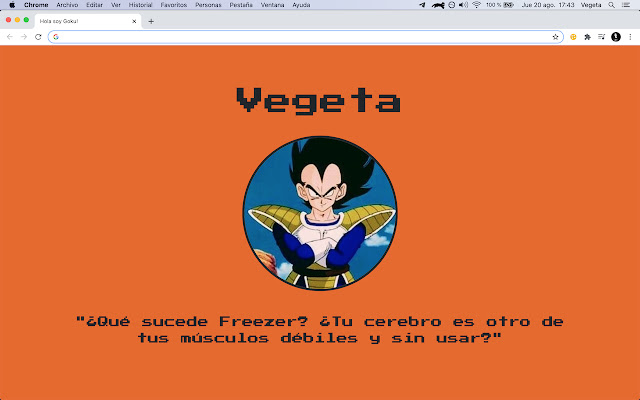 HolaSoyGoku from Chrome web store to be run with OffiDocs Chromium online HolaSoyGoku from Chrome web store to be run with OffiDocs Chromium online