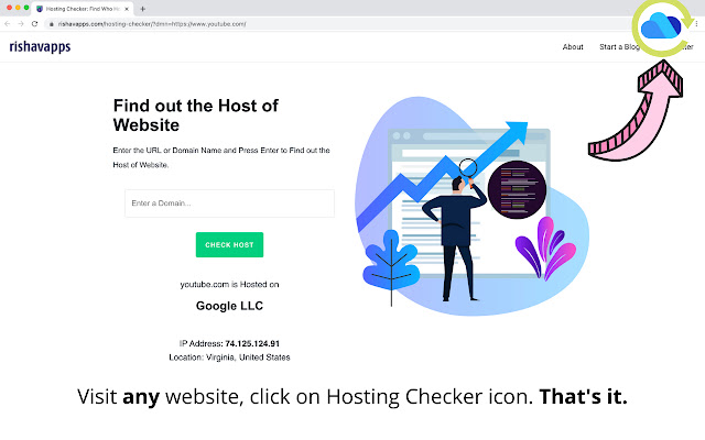 Hosting Checker: Who is Hosting This? from Chrome web store to be run with OffiDocs Chromium online Hosting Checker: Who is Hosting This? from Chrome web store to be run with OffiDocs Chromium online