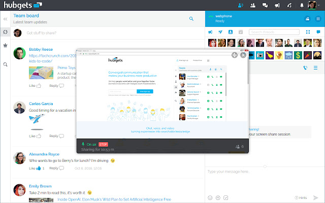 Hubgets Screen Share from Chrome web store to be run with OffiDocs Chromium online Hubgets Screen Share from Chrome web store to be run with OffiDocs Chromium online