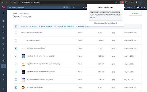 Hubspot File ID Extractor from Chrome web store to be run with OffiDocs Chromium online Hubspot File ID Extractor from Chrome web store to be run with OffiDocs Chromium online