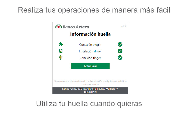 HuellaDigitalPersonaBAZ from Chrome web store to be run with OffiDocs Chromium online HuellaDigitalPersonaBAZ from Chrome web store to be run with OffiDocs Chromium online