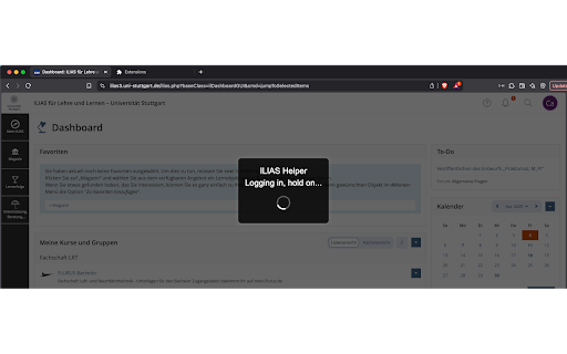 Ilias Helper from Chrome web store to be run with OffiDocs Chromium online Ilias Helper from Chrome web store to be run with OffiDocs Chromium online