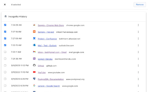 Incognito History from Chrome web store to be run with OffiDocs Chromium online Incognito History from Chrome web store to be run with OffiDocs Chromium online