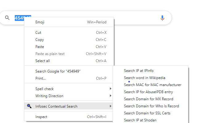 Infosec Contextual Search from Chrome web store to be run with OffiDocs Chromium online Infosec Contextual Search from Chrome web store to be run with OffiDocs Chromium online