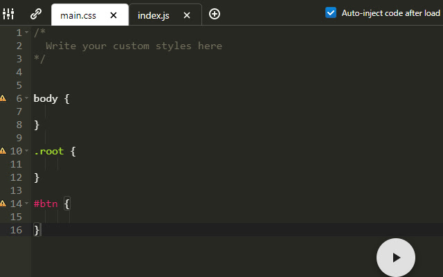 Inject Code from Chrome web store to be run with OffiDocs Chromium online Inject Code from Chrome web store to be run with OffiDocs Chromium online