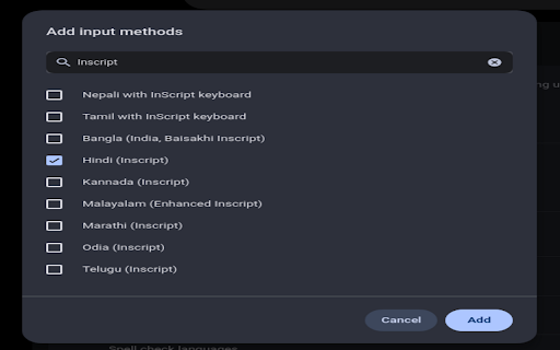 Inscript keyboards from Chrome web store to be run with OffiDocs Chromium online Inscript keyboards from Chrome web store to be run with OffiDocs Chromium online