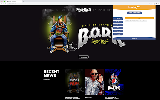 InspectWP WordPress Theme Plugin Detector from Chrome web store to be run with OffiDocs Chromium online InspectWP WordPress Theme Plugin Detector from Chrome web store to be run with OffiDocs Chromium online
