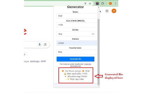 Instagram Bio Generator from Chrome web store to be run with OffiDocs Chromium online Instagram Bio Generator from Chrome web store to be run with OffiDocs Chromium online