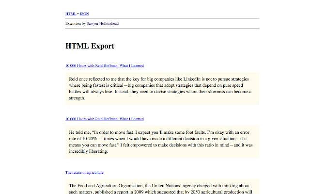 Instapaper highlights exporter from Chrome web store to be run with OffiDocs Chromium online Instapaper highlights exporter from Chrome web store to be run with OffiDocs Chromium online