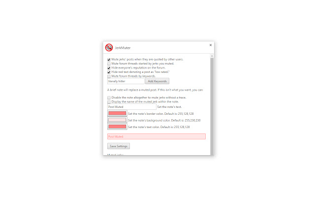 JerkMuter from Chrome web store to be run with OffiDocs Chromium online JerkMuter from Chrome web store to be run with OffiDocs Chromium online