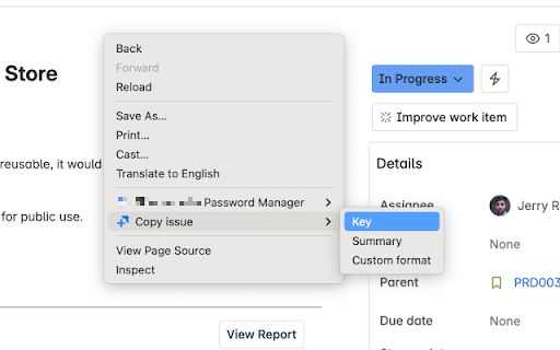 Jira Helper from Chrome web store to be run with OffiDocs Chromium online Jira Helper from Chrome web store to be run with OffiDocs Chromium online