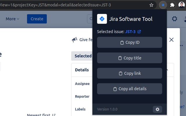 Jira Software Tool from Chrome web store to be run with OffiDocs Chromium online Jira Software Tool from Chrome web store to be run with OffiDocs Chromium online