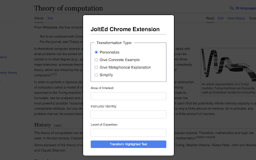 JoltEd Chrome Extension from Chrome web store to be run with OffiDocs Chromium online JoltEd Chrome Extension from Chrome web store to be run with OffiDocs Chromium online