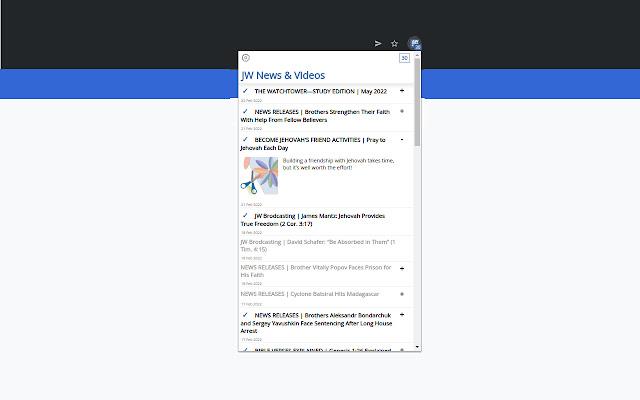 JW What is New? from Chrome web store to be run with OffiDocs Chromium online JW What is New? from Chrome web store to be run with OffiDocs Chromium online