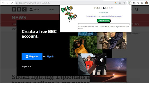 KBite.me URL Shortner from Chrome web store to be run with OffiDocs Chromium online KBite.me URL Shortner from Chrome web store to be run with OffiDocs Chromium online