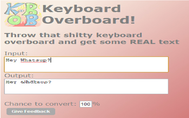 Keyboard Overboard! from Chrome web store to be run with OffiDocs Chromium online Keyboard Overboard! from Chrome web store to be run with OffiDocs Chromium online