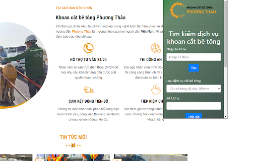 Khoan cắt bê tông Hà Nội from Chrome web store to be run with OffiDocs Chromium online Khoan cắt bê tông Hà Nội from Chrome web store to be run with OffiDocs Chromium online