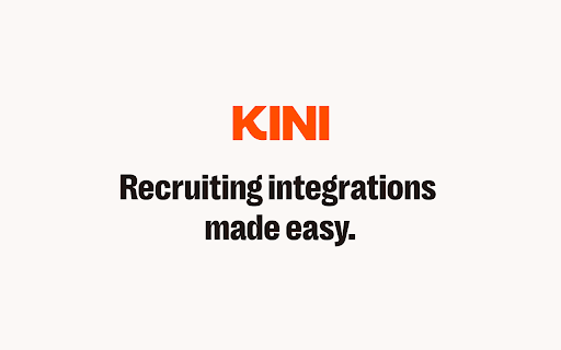 Kini Talent Sourcing Assistant from Chrome web store to be run with OffiDocs Chromium online Kini Talent Sourcing Assistant from Chrome web store to be run with OffiDocs Chromium online
