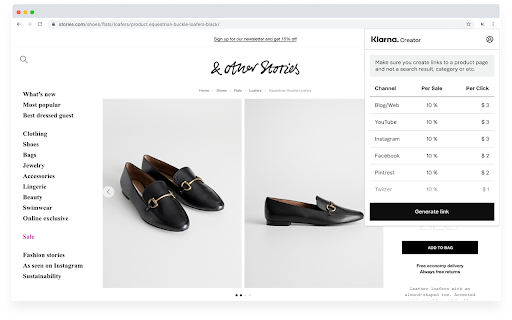 Klarna Creator Platform from Chrome web store to be run with OffiDocs Chromium online Klarna Creator Platform from Chrome web store to be run with OffiDocs Chromium online